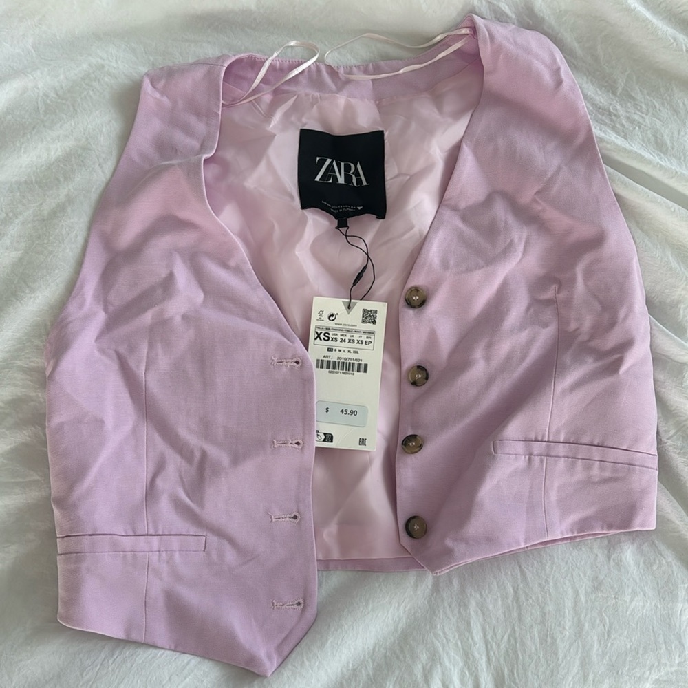 Zara purple vest